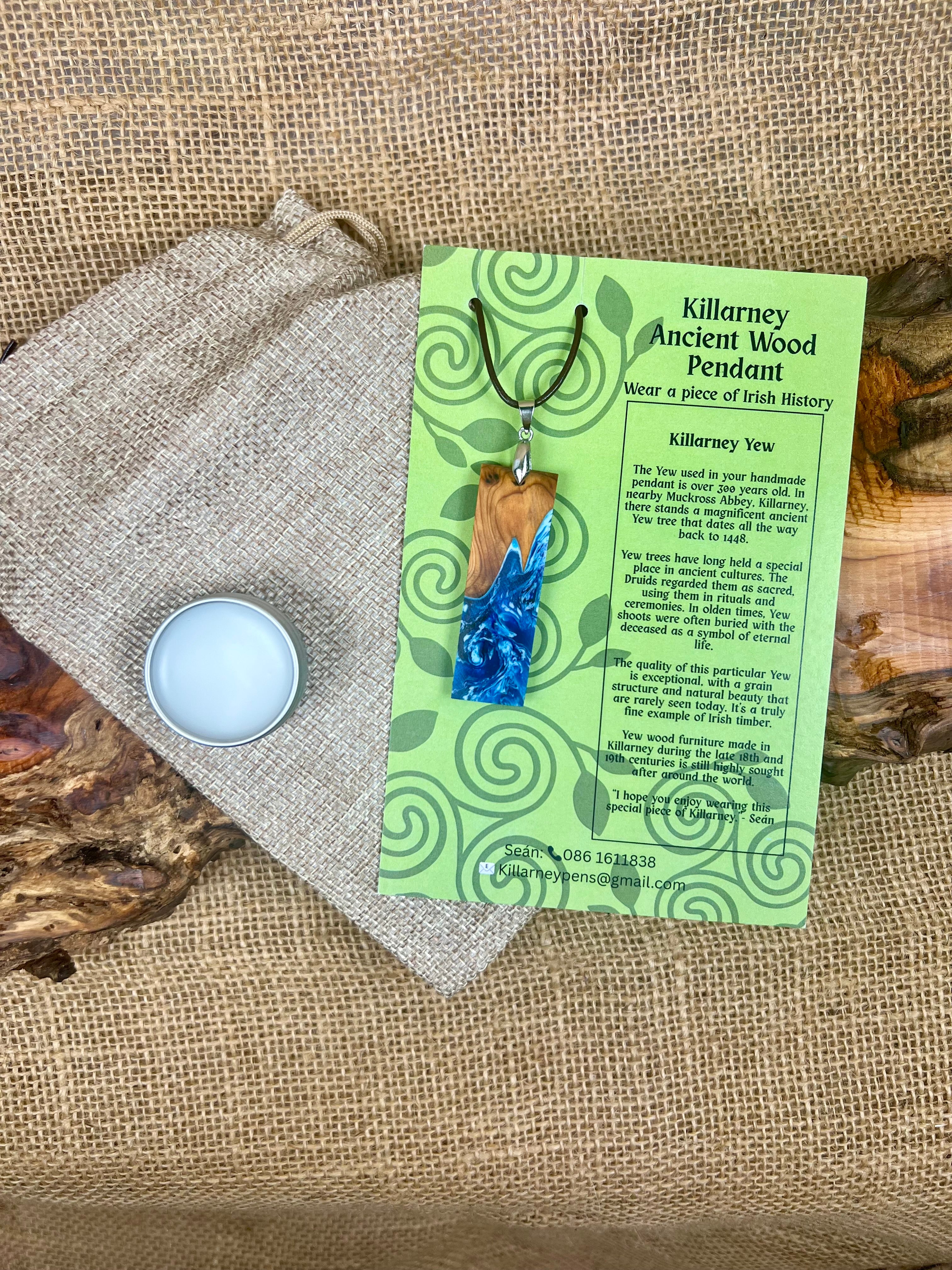 Killarney Yew & Resin Pendant