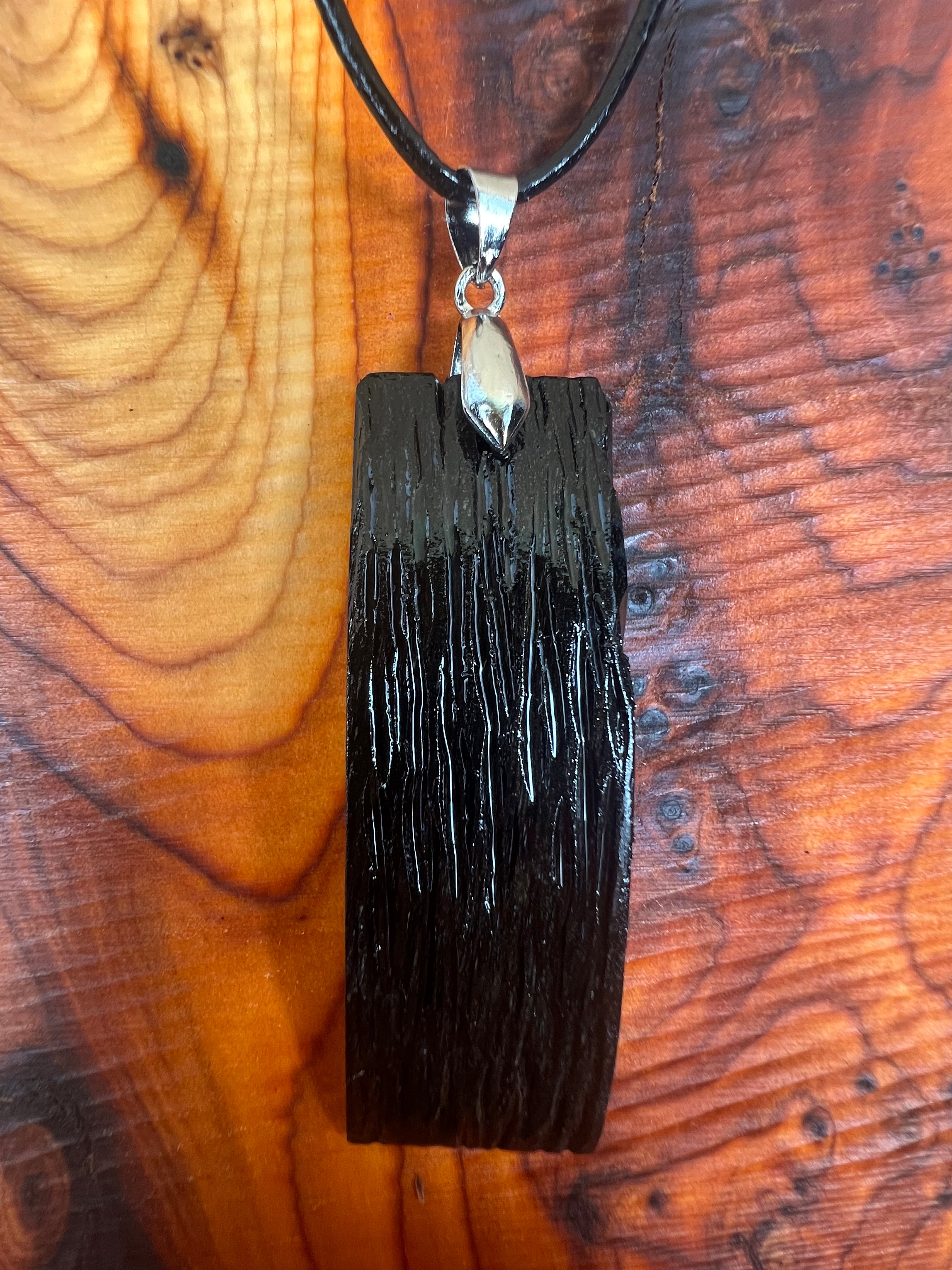 5,000 Year Old Bog Oak Pendant