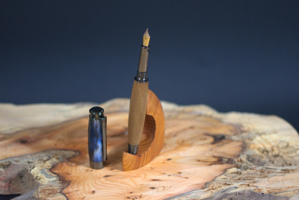 Starry Night Diamond Dust & Lacewood Fountain Pen